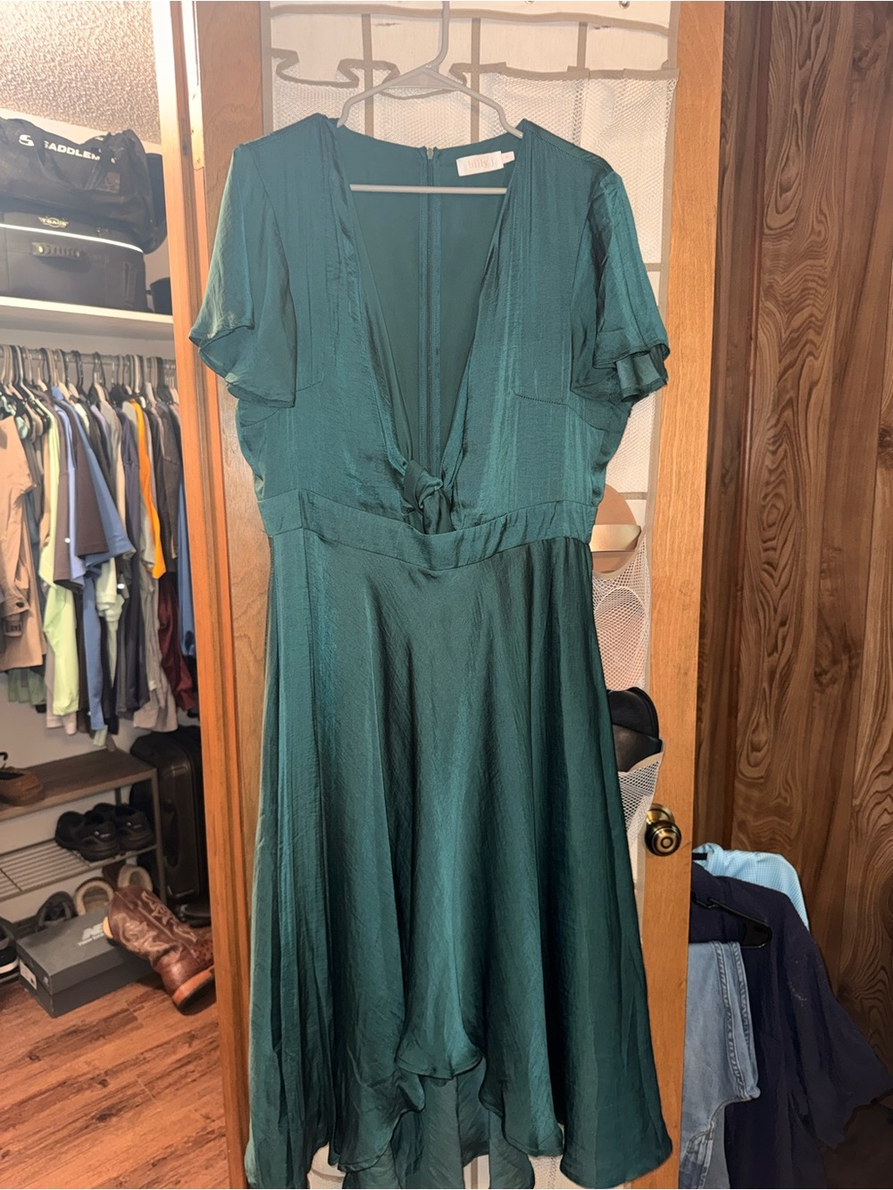 Billy J Midi Satin dress